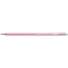 STABILO Grafitceruza radírral, HB, hatszögletű, STABILO &quot;Swano Pastel&quot;, pink ceruza
