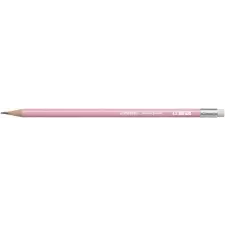 STABILO Grafitceruza radírral, hb, hatszögletű, stabilo "swano pastel", pink ceruza