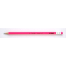 STABILO Grafitceruza radírral, HB, hatszögletű, STABILO "Swano Neon", rózsaszín színes ceruza