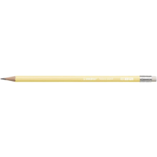 STABILO Grafitceruza radírral, HB, hatszögletű, STABILO Swano Pastel, sárga (TST490801) ceruza
