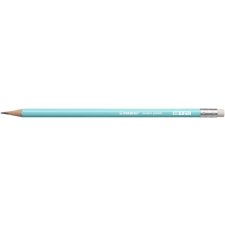 STABILO Grafitceruza radírral, HB, hatszögletű,  "Swano Pastel", kék ceruza