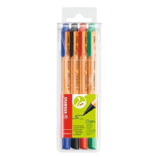 STABILO GREENpoint tűfilc Fekete, Kék, Vörös, Zöld 4 dB (6088/4) filctoll, marker