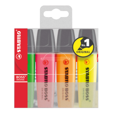 Stabilo Hungária Kft STABILO BOSS szövegkiemelő készlet 4db-os 70/4 filctoll, marker