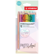 Stabilo International GmbH - Magyarországi Fióktelepe STABILO Pastellove aquacolor színes ceruza készlet 12 db-os színes ceruza