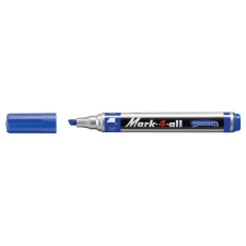 STABILO Marker permanent Stabilo 653, vágott hegyű, kék filctoll, marker