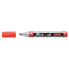 STABILO Marker permanent Stabilo 653, vágott hegyű, piros filctoll, marker