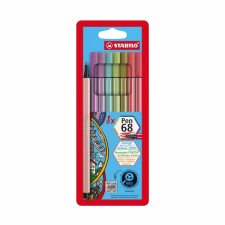 STABILO Pen 68 8 db tok új színek filctoll, marker
