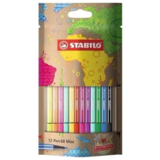 STABILO : Pen 68 mini 12db-os színes rostirón szett filctoll, marker