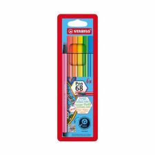 STABILO Pen 68 neon 6 db tok filctoll, marker