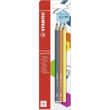 STABILO pencil 160 HB petrolejová, oranžová, žlutá - balení 3 ks ceruza