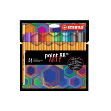 STABILO Point 88 ARTY 0,4 mm Tűfilc készlet - Vegyes szín filctoll, marker