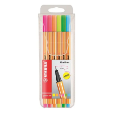 STABILO Point 88 neon 6db-os vegyes színű tűfilc készlet filctoll, marker