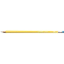STABILO &quot;Pencil 160&quot; 2B hatszögletű sárga grafitceruza radírral ceruza