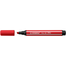 STABILO Rostirón, 1-5 mm, vágott hegy, STABILO "Pen 68 MAX", piros filctoll, marker