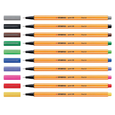 STABILO Rostirón, tűfilc 0,4mm, STABILO Point 88 fekete filctoll, marker