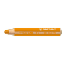 STABILO Színes ceruza, kerek, vastag, STABILO &quot;Woody 3 in 1&quot;, narancssárga színes ceruza