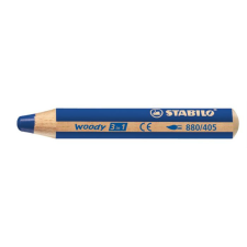  STABILO Színes ceruza, kerek, vastag, STABILO &quot;Woody 3 in 1&quot;, ultramarin színes ceruza