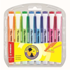 STABILO Szövegkiemelõ készlet, 1-4 mm, STABILO "Swing Cool", 8 különbözõ szín filctoll, marker