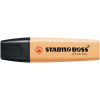 STABILO Szövegkiemelő 2-5mm, vágott hegyű, STABILO Boss original Pastel fakó narancs