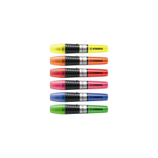 STABILO Szövegkiemelő készlet 2-5mm, vágott hegyű STABILO Luminator, 6 klf. szín filctoll, marker