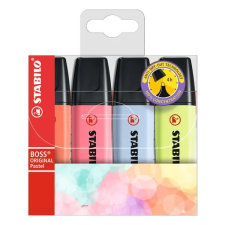 STABILO Szövegkiemelő STABILO Boss Original Pastel 1-5mm 4db-os készlet filctoll, marker