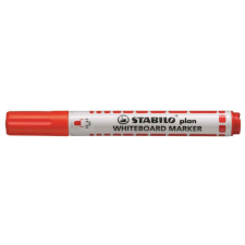 STABILO Táblamarker, 2,5-3,5 mm, kúpos, STABILO "Plan", piros filctoll, marker