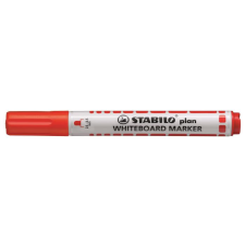  STABILO Táblamarker, 2,5-3,5 mm, kúpos, STABILO &quot;Plan&quot;, piros filctoll, marker