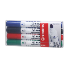 STABILO Táblamarker készlet, 2,5-3,5 mm, kúpos, STABILO Plan, 4 különböző szín (TST6414) filctoll, marker