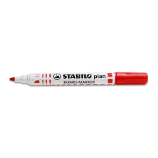 STABILO Táblamarker Stabilo Plan, 643/40, vágott hegyű, piros filctoll, marker