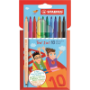 STABILO Trio 2 in 1 0.5mm Kétvégű filctoll készlet 10 szín (222/10-01)