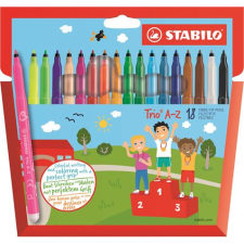 STABILO Trio A–Z filctoll Fine Többszínű 18 dB (378/1-18-01) filctoll, marker