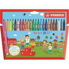 STABILO Trio A–Z filctoll Fine Többszínű 24 dB (378/1-24-01) filctoll, marker