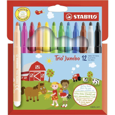 STABILO Trio Jumbo 12 db tok filctoll, marker