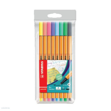STABILO Tűfilc klt. 8 db-os STABILO point 88 PASTEL filctoll, marker