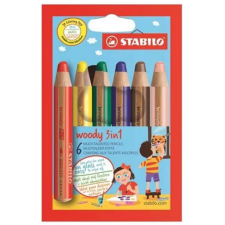 STABILO : Woody 3az1-ben színesceruza szett 6db-os színes ceruza