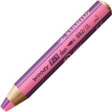 STABILO woody 3in1 duo, dupla színű hegy, rózsaszín/erikaviolett színes ceruza