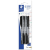 STAEDTLER 430 4 darabos Kupakos Golyóstoll készlet M - Fekete (430M9BK6D)