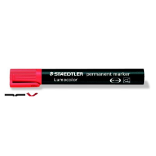 STAEDTLER Alkoholos marker, 2 mm, kúpos, STAEDTLER &quot;Lumocolor 352&quot;, piros filctoll, marker