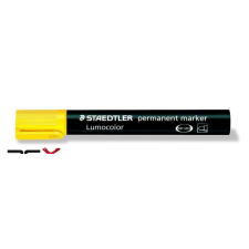 STAEDTLER Alkoholos marker, 2 mm, kúpos, STAEDTLER &quot;Lumocolor 352&quot;, sárga filctoll, marker