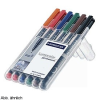 STAEDTLER Alkoholos marker készlet, OHP, 0,6 mm, STAEDTLER "Lumocolor 318 F", 6 különböző szín