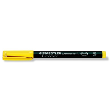 STAEDTLER Alkoholos marker, OHP, 0,4 mm, STAEDTLER "Lumocolor 313 S", sárga filctoll, marker