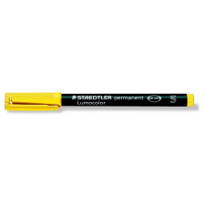 STAEDTLER Alkoholos marker, OHP, 0,4 mm, STAEDTLER &quot;Lumocolor 313 S&quot;, sárga filctoll, marker
