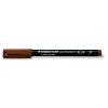  STAEDTLER Alkoholos marker, OHP, 0,6 mm, STAEDTLER "Lumocolor® 318 F", barna