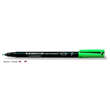 STAEDTLER Alkoholos marker, OHP, 0,6 mm, STAEDTLER &quot;Lumocolor 318 F&quot;, zöld filctoll, marker