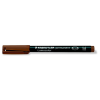 STAEDTLER Alkoholos marker, OHP, 1 mm, STAEDTLER "Lumocolor® 317 M", barna