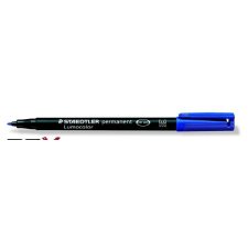 STAEDTLER Alkoholos marker, OHP, 1 mm, STAEDTLER &quot;Lumocolor 317 M&quot;, kék filctoll, marker
