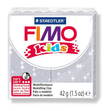 STAEDTLER FIMO Kids Égethető gyurma 42g - Glitteres ezüst gyurma