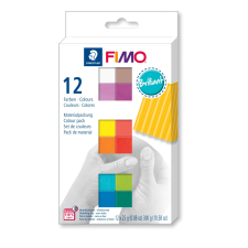 STAEDTLER FIMO Soft Natural Égethető gyurma készlet 12x25g - 12 különböző szín gyurma