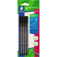 STAEDTLER Fineliner triplus schwarz 4er-Set retail (334 R-9BK4) filctoll, marker