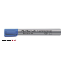 STAEDTLER Flipchart marker, 2 mm, kúpos, STAEDTLER &quot;Lumocolor 356&quot;, kék filctoll, marker